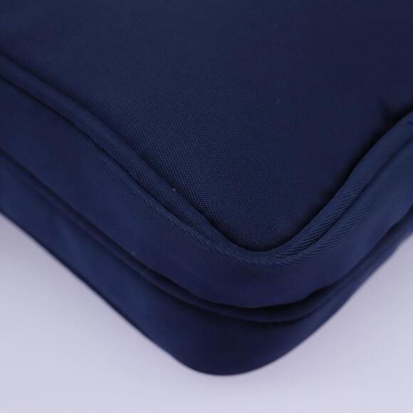 PRADA Shoulder Bag Nylon Blue Gold - Picture 8 of 13